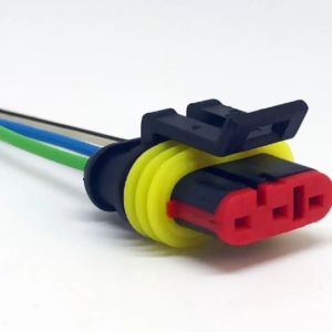 Chicote Plug Conector fêmea 3 vias Bobina de Ignição Fiat.